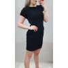 Šaty klasik krátký rukáv s kapsami dámské (UNI M/L) ITALSKÁ MÓDA IMD22CLASIK/DUR (Velikost M/L, Barva modrá královská)