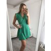 Šaty elegantní letní bez rukávů dámské (S/M ONE SIZE) ITALSKÁ MÓDA IMD22201/DR (Velikost S/M/L, Barva béžová)