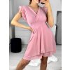 Šaty elegantní letní bez rukávů dámské (S/M ONE SIZE) ITALSKÁ MÓDA IMD22201/DR (Velikost S/M/L, Barva béžová)