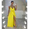 Šaty saténové elegantní na ramínka dlouhé dámské (S/M ONE SIZE) ITALSKÁ MÓDA IMD22263/DR (Velikost S/M/L, Barva béžová)