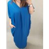 Šaty oversize krátký rukáv dámské nadrozměr (4XL/5XL ONE SIZE) ITALSKÁ MÓDA IMD22139/DR