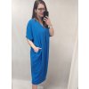 Šaty oversize krátký rukáv dámské nadrozměr (4XL/5XL ONE SIZE) ITALSKÁ MÓDA IMD22139/DR