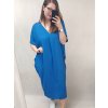 Šaty oversize krátký rukáv dámské nadrozměr (4XL/5XL ONE SIZE) ITALSKÁ MÓDA IMD22139/DR
