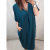 Šaty oversize krátký rukáv dámské nadrozměr (4XL/5XL ONE SIZE) ITALSKÁ MÓDA IMD22139/DR