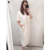 Šaty oversize krátký rukáv dámské nadrozměr (4XL/5XL ONE SIZE) ITALSKÁ MÓDA IMD22139/DR