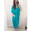 Šaty oversize krátký rukáv dámské nadrozměr (4XL/5XL ONE SIZE) ITALSKÁ MÓDA IMD22139/DR
