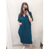 Šaty oversize krátký rukáv dámské nadrozměr (4XL/5XL ONE SIZE) ITALSKÁ MÓDA IMD22139/DR