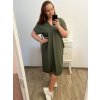 Šaty oversize krátký rukáv dámské nadrozměr (4XL/5XL ONE SIZE) ITALSKÁ MÓDA IMD22139/DR