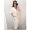 Šaty oversize krátký rukáv dámské nadrozměr (4XL/5XL ONE SIZE) ITALSKÁ MÓDA IMD22139/DR