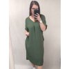 Šaty oversize krátký rukáv dámské nadrozměr (4XL/5XL ONE SIZE) ITALSKÁ MÓDA IMD22139/DR