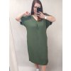 Šaty oversize krátký rukáv dámské nadrozměr (4XL/5XL ONE SIZE) ITALSKÁ MÓDA IMD22139/DR