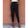 Kalhoty dlouhé elegantní dámské (S/M ONE SIZE) ITALSKÁ MÓDA IMD22387 (Velikost S/M/L, Barva Černá)