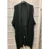 Cardigan pletený teplý dlouhý rukáv dámský (3XL/4XL ONE SIZE) ITALSKÁ MÓDA IMD22041