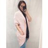 Cardigan pletený teplý dlouhý rukáv dámský (3XL/4XL ONE SIZE) ITALSKÁ MÓDA IMD22041