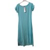 Šaty dlouhé letní krátký rukáv dámské  (S/M ONE SIZE) ITALSKÁ MODA IMD22067/DR