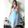 Šaty dlouhé elegantní letní šifonové bez rukávu dámské (S/M ONE SIZE) ITALSKÁ MÓDA IMD22324/DR (Velikost S/M/L, Barva béžová)