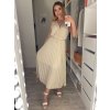Šaty dlouhé elegantní letní šifonové bez rukávu dámské (S/M ONE SIZE) ITALSKÁ MÓDA IMD22324/DR (Velikost S/M/L, Barva béžová)