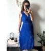 Šaty dlouhé elegantní letní šifonové bez rukávu dámské (S/M ONE SIZE) ITALSKÁ MÓDA IMD22324/DR (Velikost S/M/L, Barva béžová)