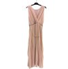 Šaty dlouhé elegantní letní šifonové bez rukávu dámské (S/M ONE SIZE) ITALSKÁ MÓDA IMD22324/DR (Velikost S/M/L, Barva béžová)