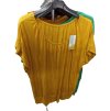 Tunika oversize krátký rukáv dámská nadrozměr (L/XL/2XL ONE SIZE) ITALSKÁ MÓDA IM722073/DR (Velikost XL/2XL, Barva zelená)