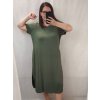 Šaty dlouhé maxi letní volnočasové krátký rukáv dámské viskoza (L/XL/2XL/3XL ONE SIZE) ITALSKÁ MÓDA IMD22382/DR (Velikost 2XL/3XL, Barva žlutá hořčicová)