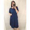 Šaty dlouhé maxi letní volnočasové krátký rukáv dámské viskoza (L/XL/2XL/3XL ONE SIZE) ITALSKÁ MÓDA IMD22382/DR (Velikost 2XL/3XL, Barva žlutá hořčicová)