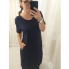 Šaty dlouhé maxi letní volnočasové krátký rukáv dámské viskoza (L/XL/2XL/3XL ONE SIZE) ITALSKÁ MÓDA IMD22382/DR (Velikost 2XL/3XL, Barva žlutá hořčicová)