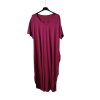 Šaty dlouhé maxi letní volnočasové krátký rukáv dámské viskoza (L/XL/2XL/3XL ONE SIZE) ITALSKÁ MÓDA IMD22382/DR (Velikost 2XL/3XL, Barva žlutá hořčicová)