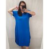 Šaty dlouhé maxi letní volnočasové krátký rukáv dámské viskoza (L/XL/2XL/3XL ONE SIZE) ITALSKÁ MÓDA IMD22382/DR (Velikost 2XL/3XL, Barva žlutá hořčicová)