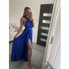 Šaty dlouhé saténové s variabilním zavazováním letní dámské  (S/M/L ONE SIZE) ITALSKÁ MÓDA IMM2250677/DR (Velikost M/L, Barva zelená)