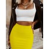 Sukně strečová krátká dámska (S/M ONE SIZE) ITALSKÁ MÓDA IMD22339/DR (Velikost S/M/L, Barva Černá)
