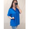 Tunika krátký rukáv dámská nadrozměr  (3XL/4XL ONE SIZE) ITALSKÁ MÓDA IMWQ22034/DR (Velikost 3XL/4XL, Barva bílá)