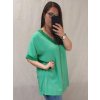 Tunika krátký rukáv dámská nadrozměr  (3XL/4XL ONE SIZE) ITALSKÁ MÓDA IMWQ22034/DR (Velikost 3XL/4XL, Barva bílá)
