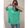 Tunika krátký rukáv dámská nadrozměr  (3XL/4XL ONE SIZE) ITALSKÁ MÓDA IMWQ22034/DR (Velikost 3XL/4XL, Barva bílá)