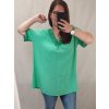 Tunika krátký rukáv dámská nadrozměr  (3XL/4XL ONE SIZE) ITALSKÁ MÓDA IMWQ22034/DR (Velikost 3XL/4XL, Barva bílá)