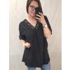 Tunika krátký rukáv dámská nadrozměr  (3XL/4XL ONE SIZE) ITALSKÁ MÓDA IMWQ22034/DR (Velikost 3XL/4XL, Barva bílá)