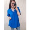 Tunika krátký rukáv dámská nadrozměr  (3XL/4XL ONE SIZE) ITALSKÁ MÓDA IMWQ22034/DR (Velikost 3XL/4XL, Barva bílá)