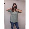 Tunika košilová oversize krátký rukáv dámská (L/XL one size) ITALSKÁ MÓDA IM421695