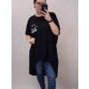 Šaty krátký rukáv dámské oversize (L/XL/2XL ONE SIZE) ITALSKÁ MÓDA IM421401 (Velikost XL/2XL, Barva bílá)
