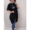 Šaty krátký rukáv dámské oversize (L/XL/2XL ONE SIZE) ITALSKÁ MÓDA IM421401 (Velikost XL/2XL, Barva bílá)
