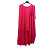 Šaty krátký rukáv dámské oversize (L/XL/2XL ONE SIZE) ITALSKÁ MÓDA IM421401 (Velikost XL/2XL, Barva bílá)
