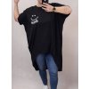 Šaty krátký rukáv dámské oversize (L/XL/2XL ONE SIZE) ITALSKÁ MÓDA IM421401 (Velikost XL/2XL, Barva bílá)