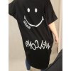 Šaty krátký rukáv dámské oversize (L/XL/2XL ONE SIZE) ITALSKÁ MÓDA IM421401