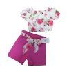Dívčí komplet top kraťasy IVD22031