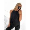 Kalhoty letní dlouhé aladinky icecool dámské (S/M/L ONE SIZE) ITALSKÁ MÓDA IMM22222 (Velikost M/L, Barva Černá)