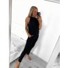 Kalhoty letní dlouhé aladinky icecool dámské (S/M/L ONE SIZE) ITALSKÁ MÓDA IMM22222 (Velikost M/L, Barva Černá)