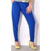 Kalhoty letní dlouhé aladinky icecool dámské (S/M/L ONE SIZE) ITALSKÁ MÓDA IMM22222 (Velikost M/L, Barva Černá)