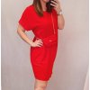Šaty krátký rukáv s kabelkou dámské nadrozměr (XL/2XL ONE SIZE) ITALSKÁ MÓDA IM422295/DR (Velikost XL/2XL, Barva Černá)