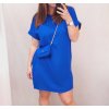 Šaty krátký rukáv s kabelkou dámské nadrozměr (XL/2XL ONE SIZE) ITALSKÁ MÓDA IM422295/DR (Velikost XL/2XL, Barva Černá)