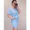 Šaty krátký rukáv s kabelkou dámské nadrozměr (XL/2XL ONE SIZE) ITALSKÁ MÓDA IM422295/DR (Velikost XL/2XL, Barva Černá)